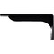 Ekena Millwork Embrey Steel Bracket, Powder Coated Black 2"W x 10"D x 4 3/4"H BKTM02X10X04EBPBL - alternate 10